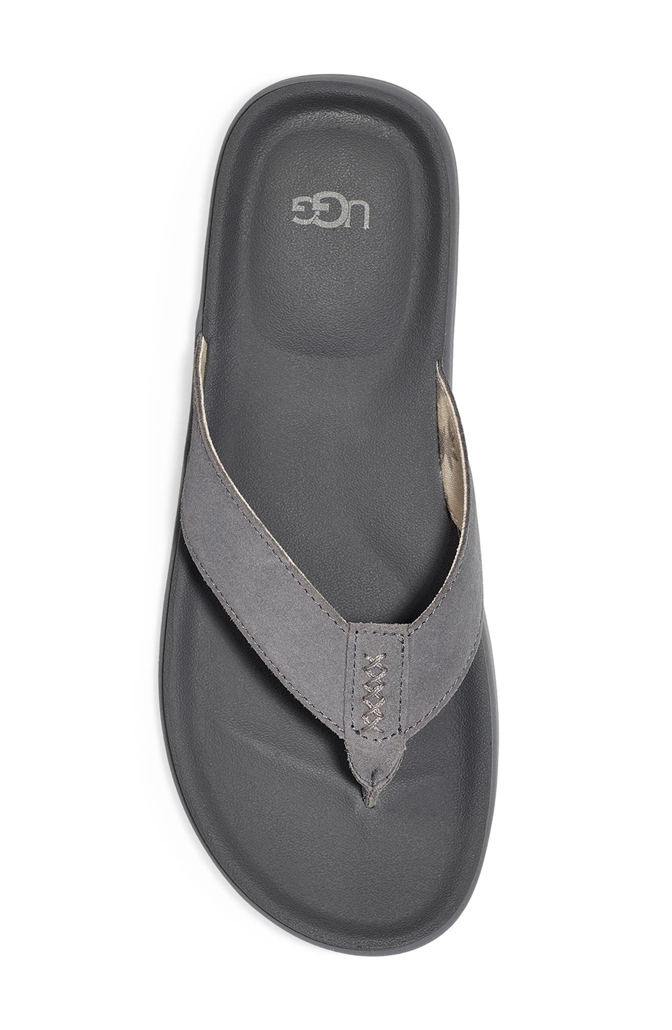 Brookside Flip Flop, Alternate, color, METAL SUEDE
