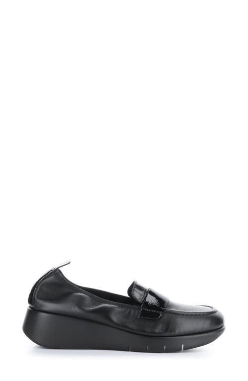Bos. & Co. Screen Wedge Loafer In Mixed Black Volvo