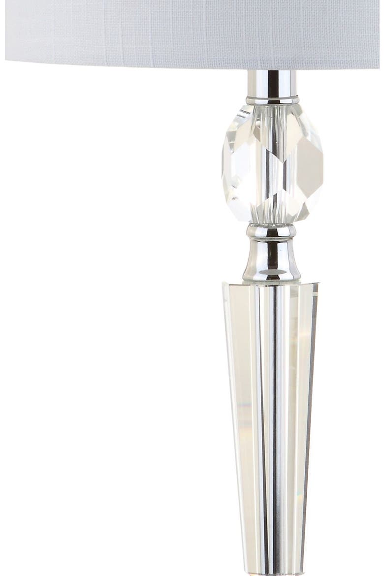 Victoria 27" Crystal LED Table Lamp, Clear, Alternate, color, Clear