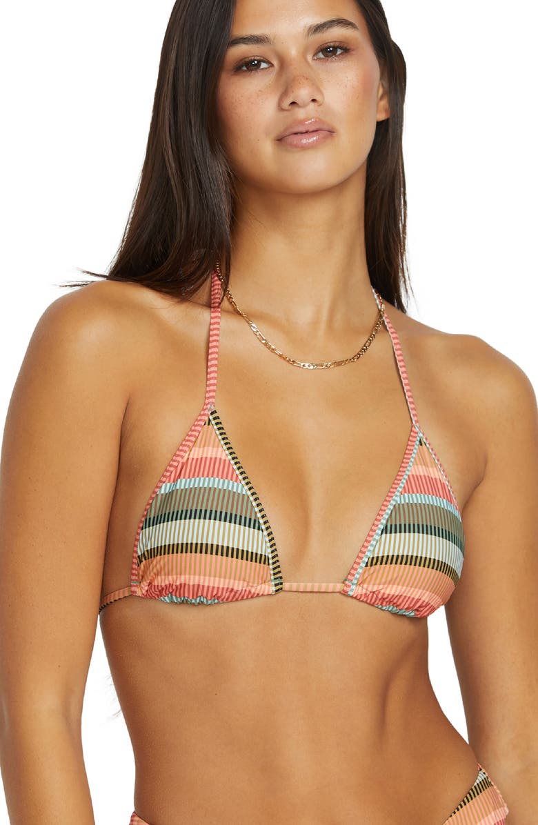 Volcom Sol Song Slider Triangle Bikini Top, Alternate, color,
