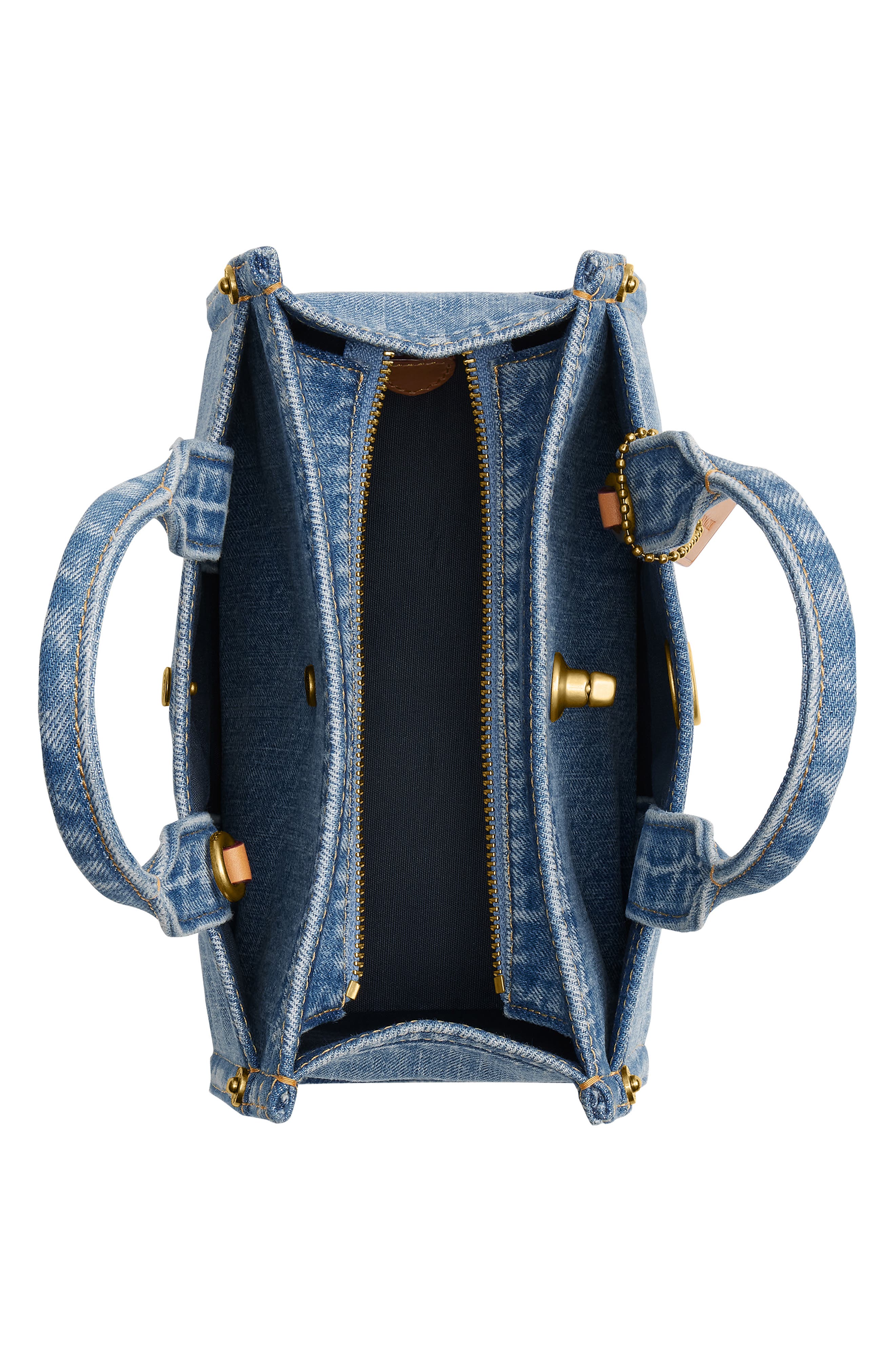 COACH Denim Cargo Tote, Alternate, color, 