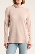 Caslon® Cozy Cowl Neck Long Sleeve Waffle Knit Top