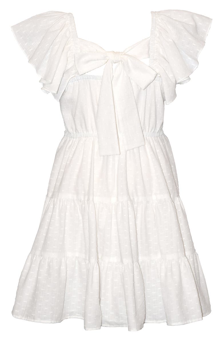 Iris & Ivy Kids' Angel Wing Cotton Dress, Alternate, color, White