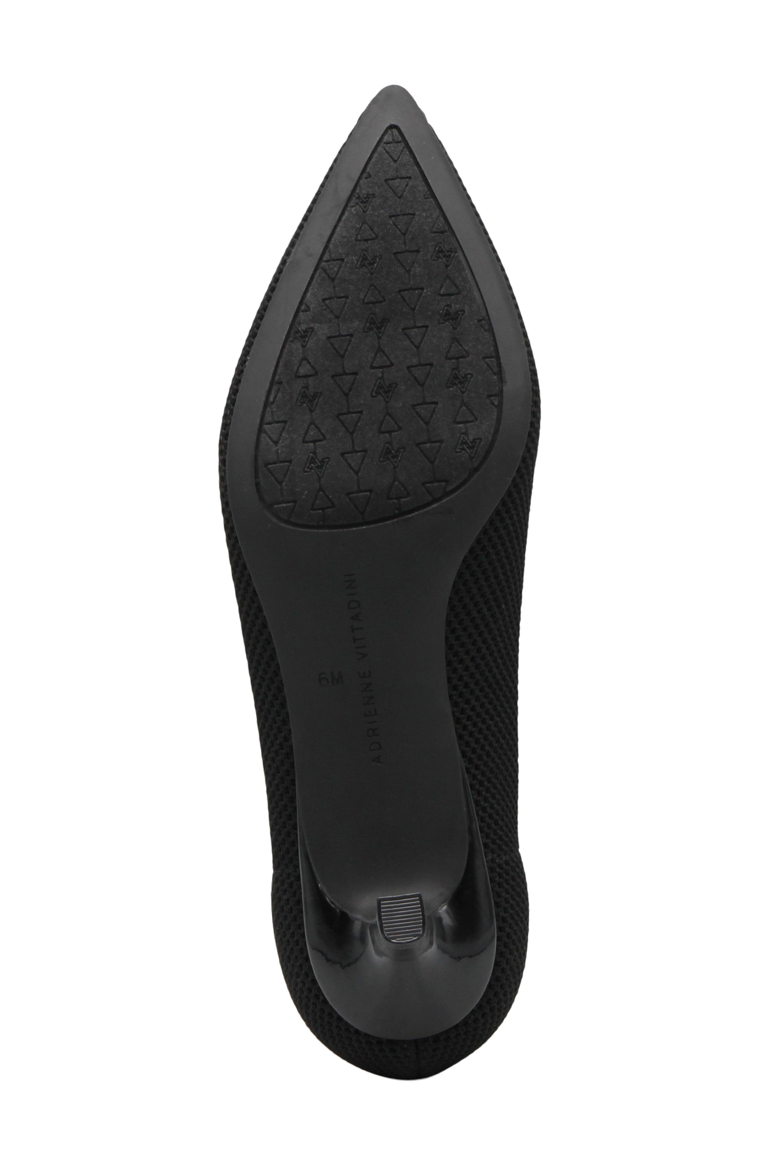 Adrienne Vittadini Skippy 5 Kitten Heel Pump, Alternate, color, Black Knit