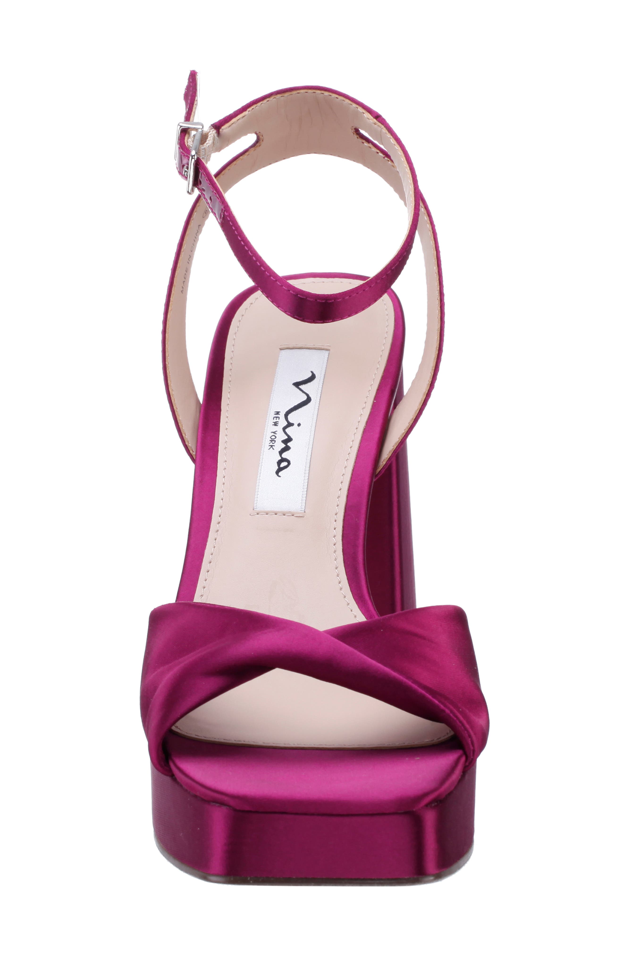 Nina Stacie Sandal, Alternate, color, Wine