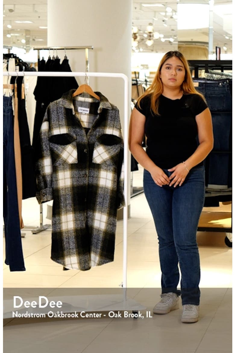Chloe Plaid Longline Shacket video