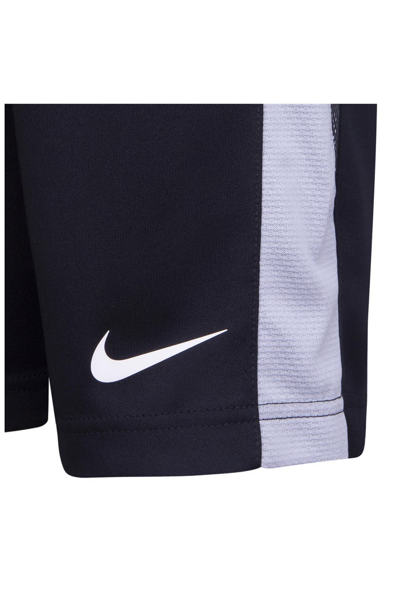 Kids' Block T-Shirt & Shorts Set, Alternate, color, BLACK / CARBON HEATHER