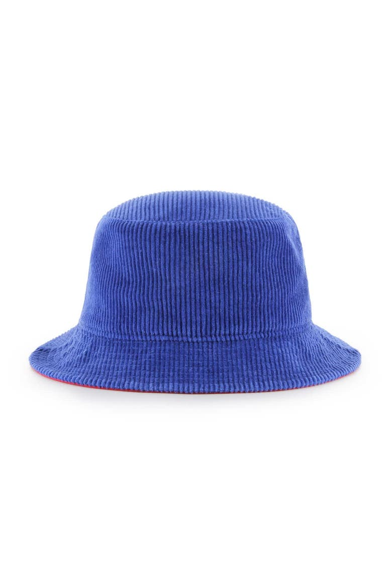 Men's '47 Royal New York Giants Thick Cord Bucket Hat, Alternate, color, Royal