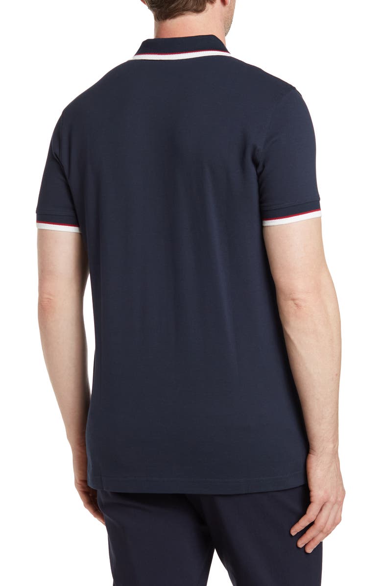 Brooks Brothers Pique Tipped Polo Shirt, Alternate, color, 