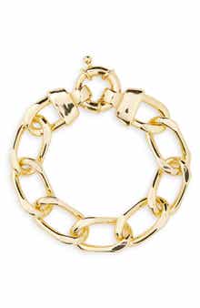 ARGENTO VIVO Large Oval Chain Link Bracelet