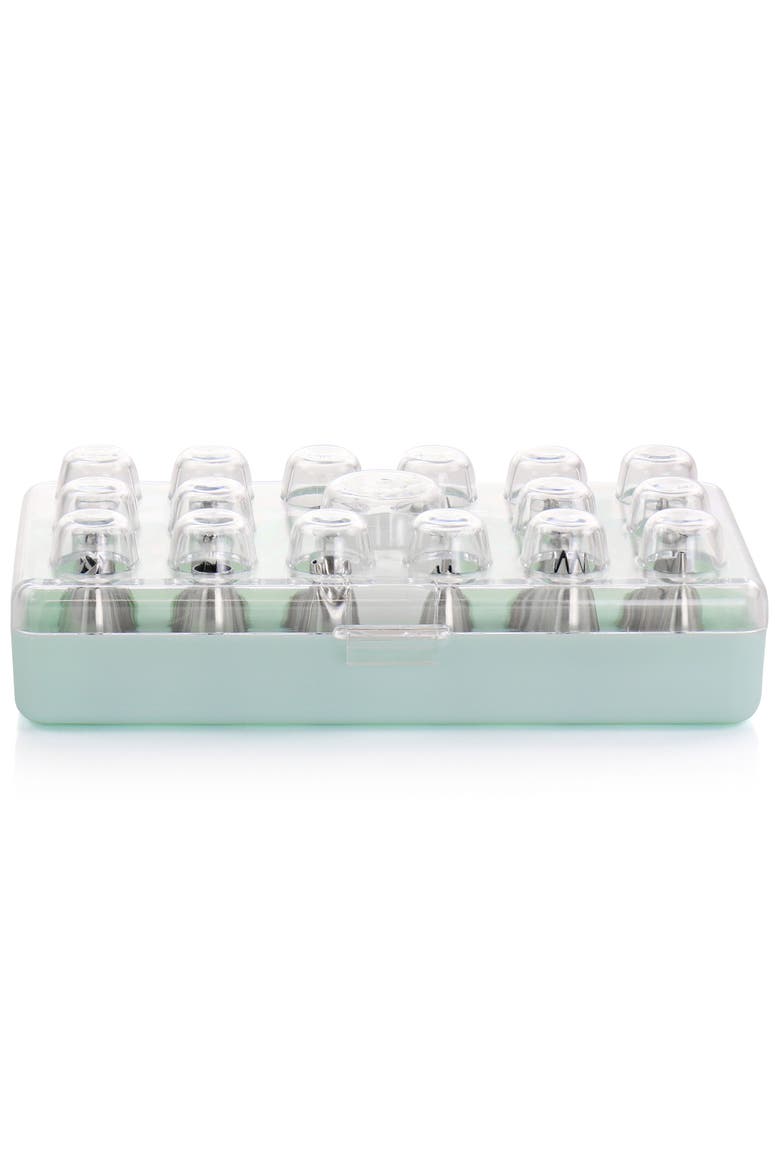 16 Piece Assorted Cake Decorating Nozzles, Alternate, color, Turquoise