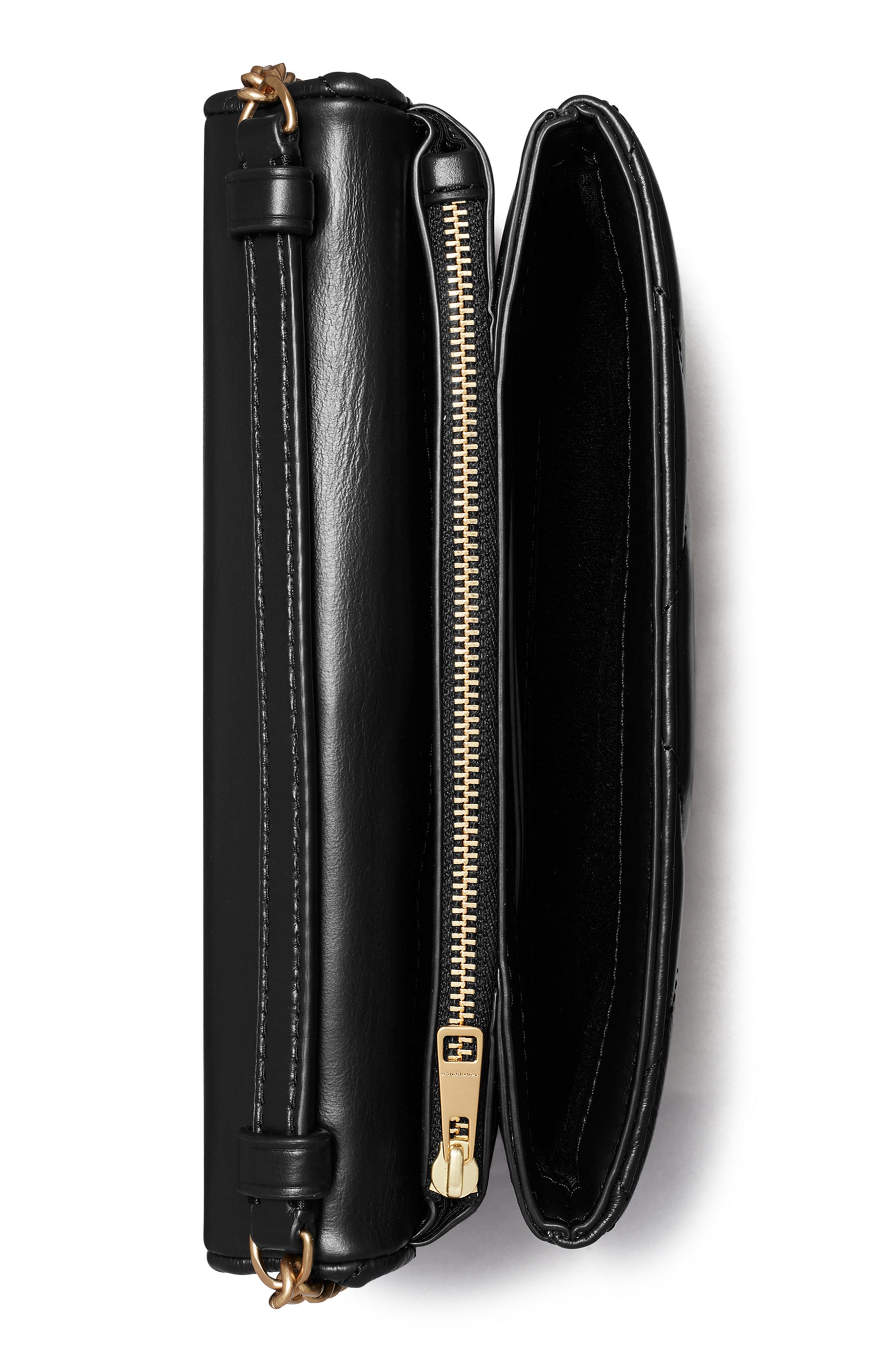 Kira Diamond Quilt Crossbody, Alternate, color, BLACK
