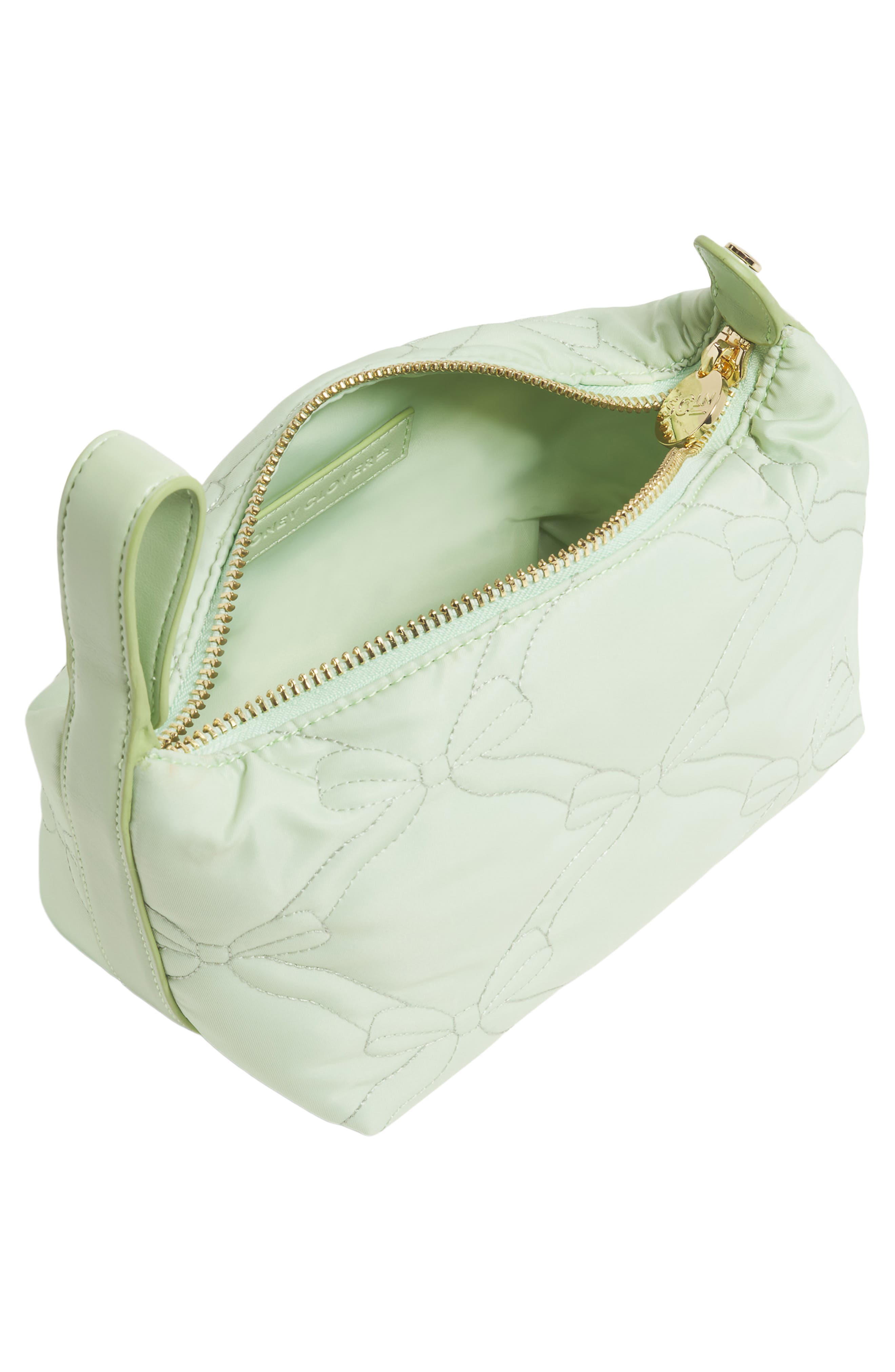 Stoney Clover Lane Top Handle Nylon Toiletry Bag, Alternate, color, Pistachio