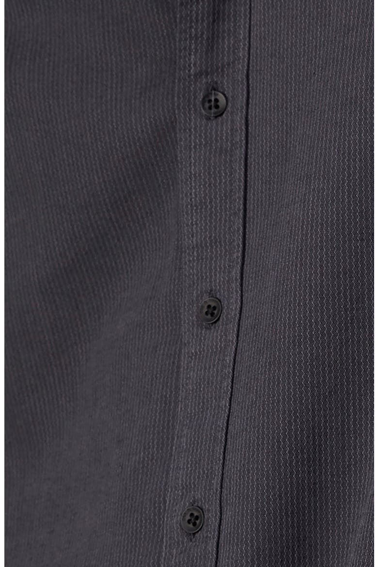 Finch Zigaag Dobby Button-Up Shirt, Alternate, color, BLACK STRIPE