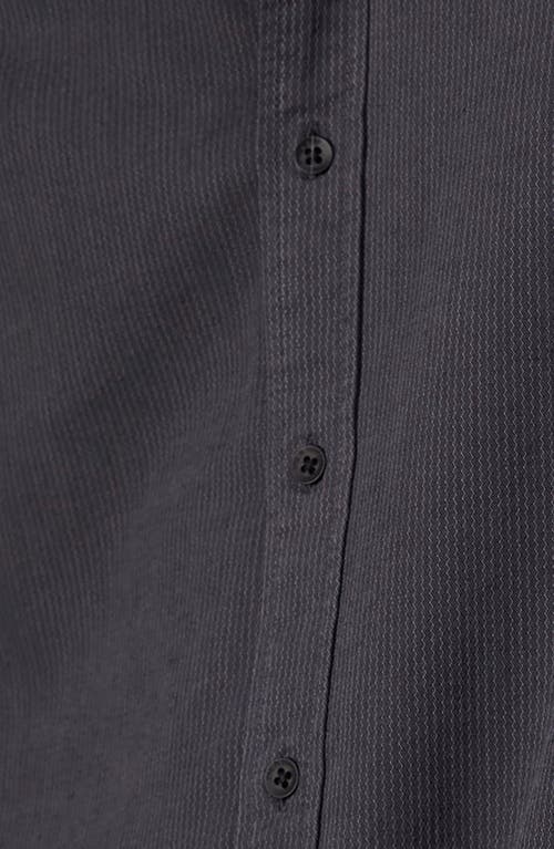 Rag & Bone Finch Textured Button Front Shirt In Gray
