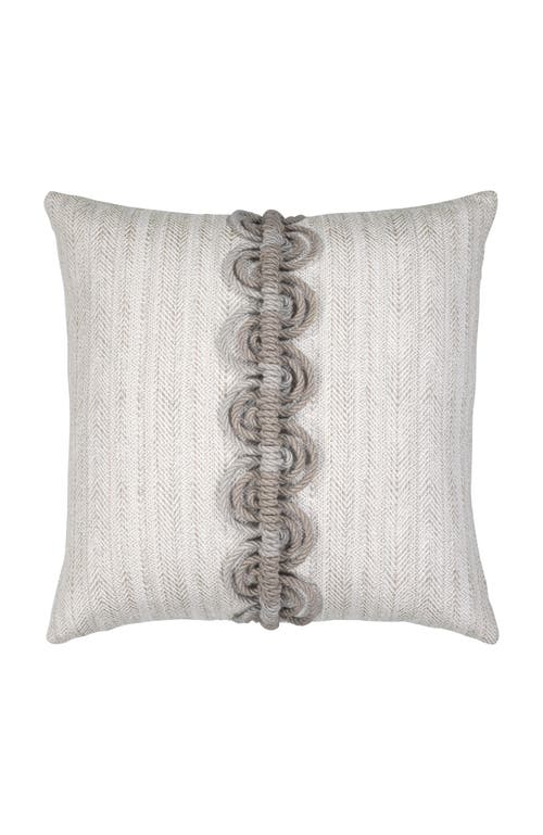 Elaine Smith Dressage Pebble Hand Macrame Indoor & Outdoor Woven Accent Pillow