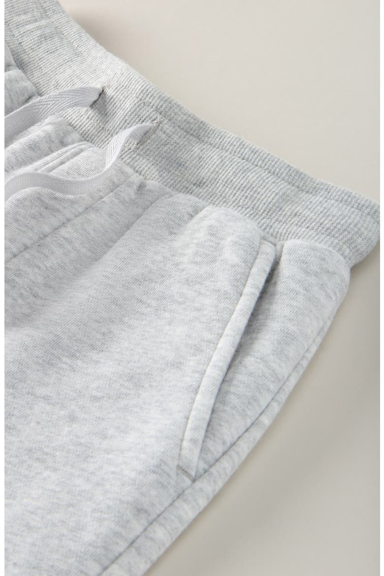 Kids' Cotton Blend Fleece Drawstring Shorts, Alternate, color, GREY LIGHT HEATHER