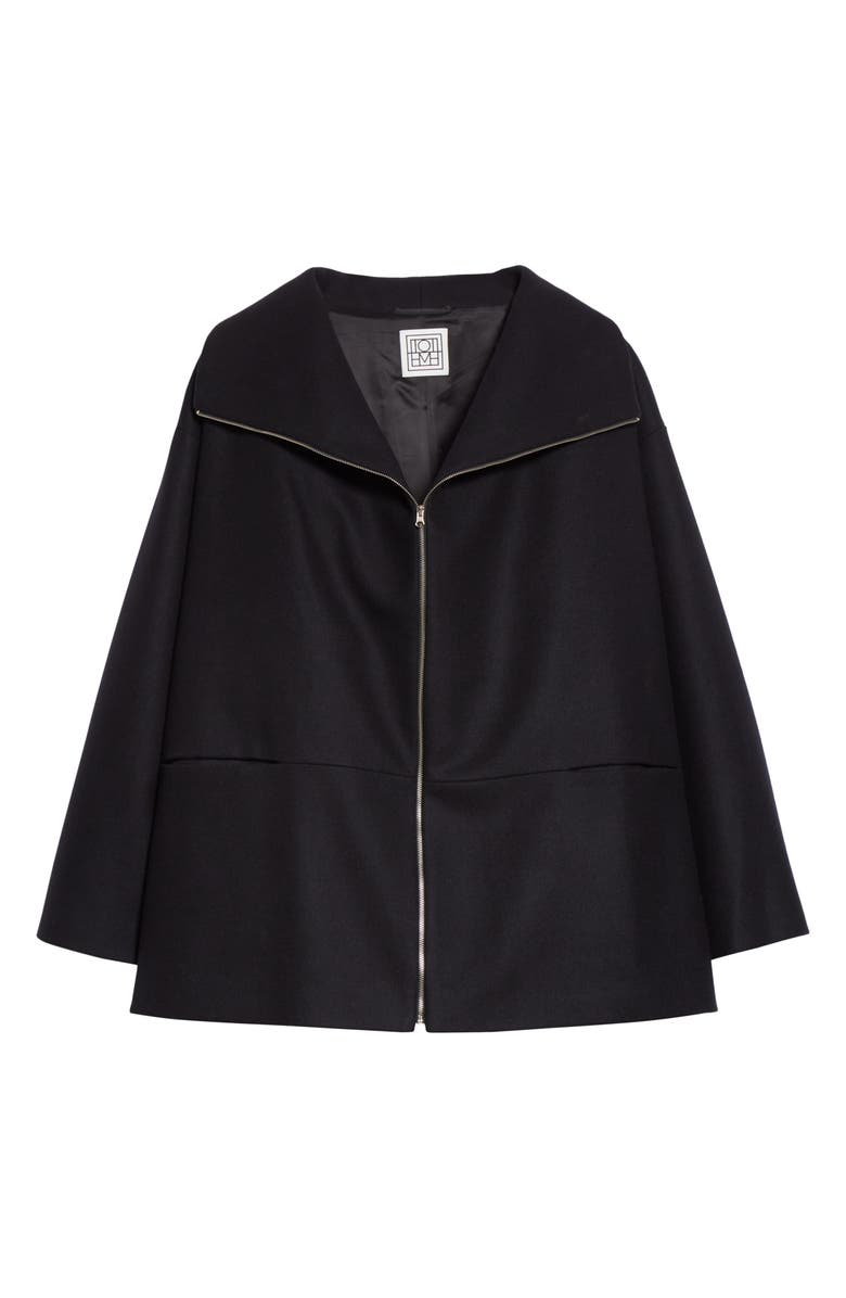 TOTEME Menfi Oversize Wool Blend Coat, Alternate, color, 