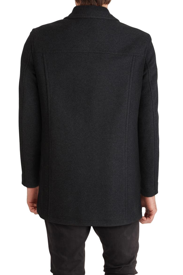 Wool Blend Plush Car Coat, Alternate, color, CHARCOAL