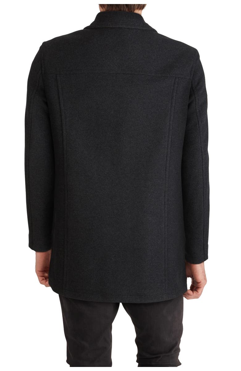 Cole Haan Signature Wool Blend Plush Car Coat, Alternate, color, Charcoal