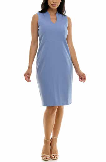 U-Neck Sleeveless Sheath Dress