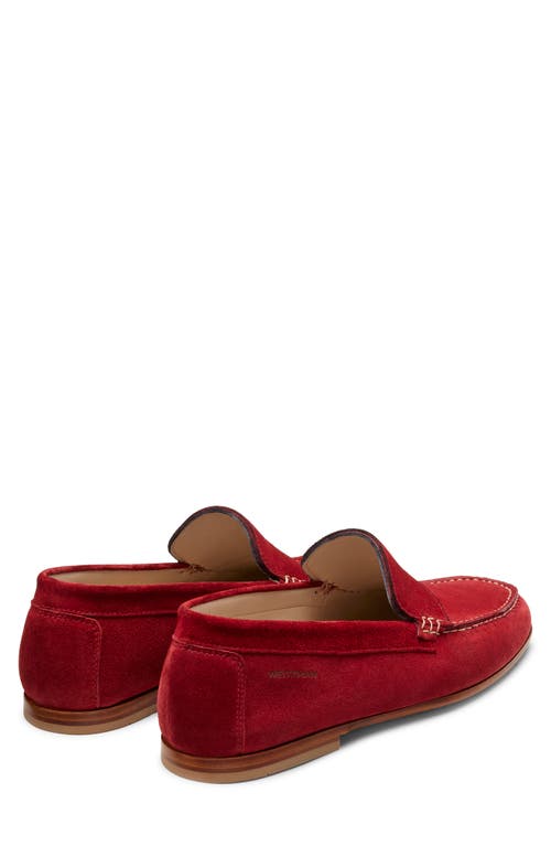 Stuart Weitzman Brady Penny Loafer In Maroon
