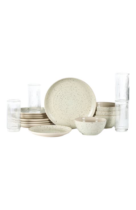 Dua Stoneware 16-Piece Dinnerware Set