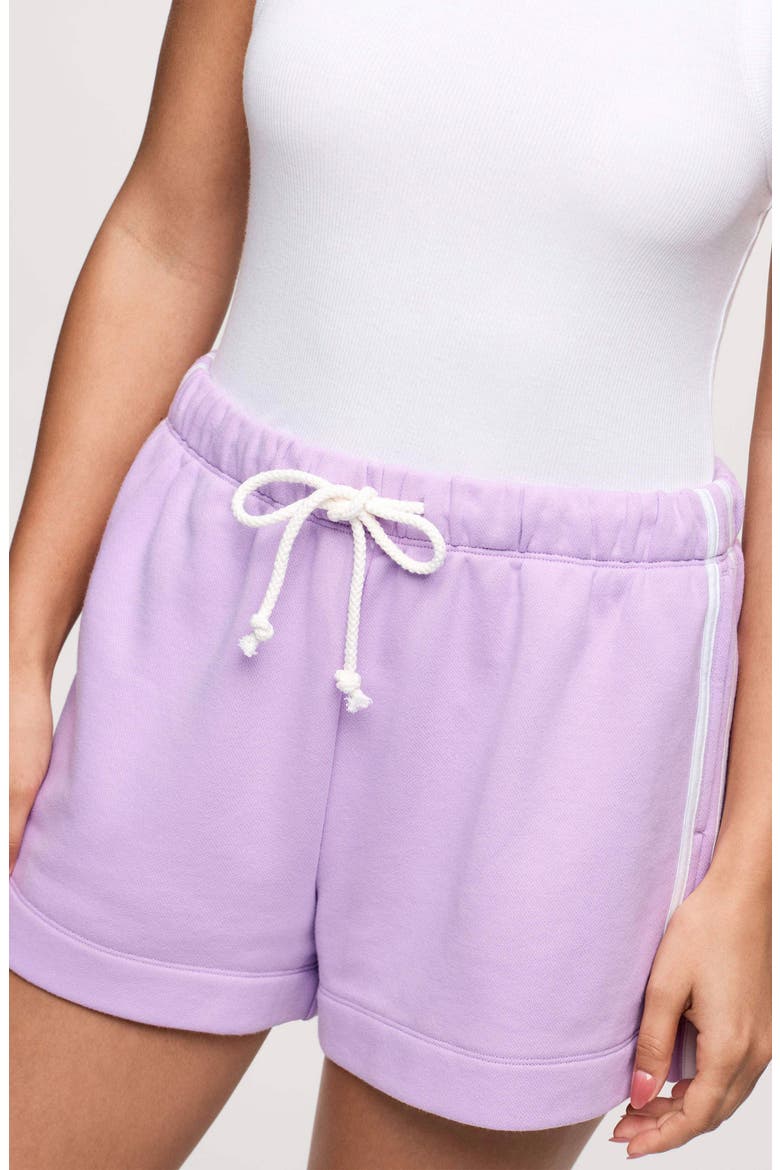 French Terry Track Shorts, Alternate, color, ORCHID