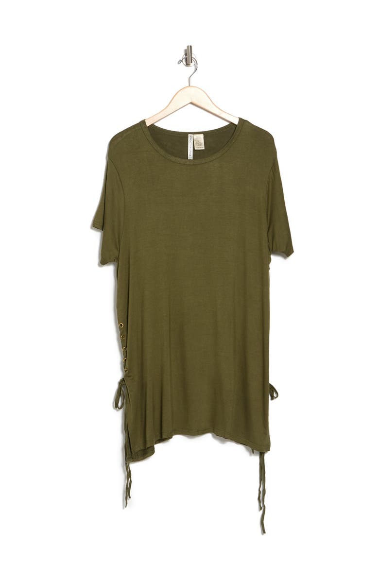 Forgotten Grace Side Tie Tunic Blouse, Alternate, color, 