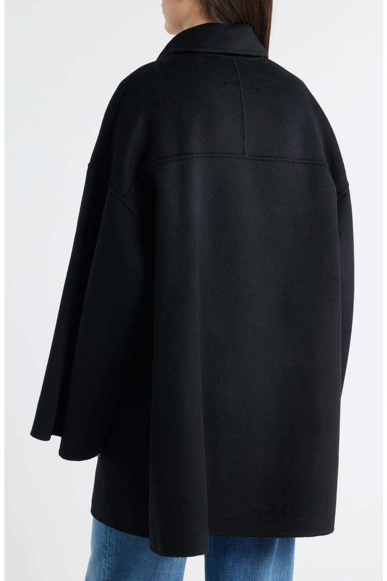 Double Face Car Coat, Alternate, color, BLACK