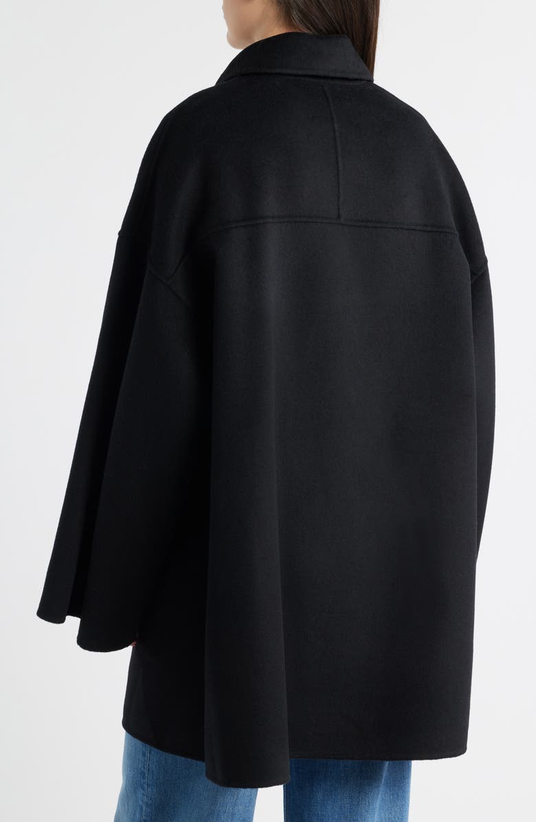 Bernardo Double Face Car Coat, Alternate, color, Black