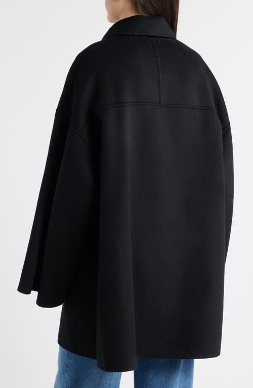 Bernardo Double Face Car Coat In Black