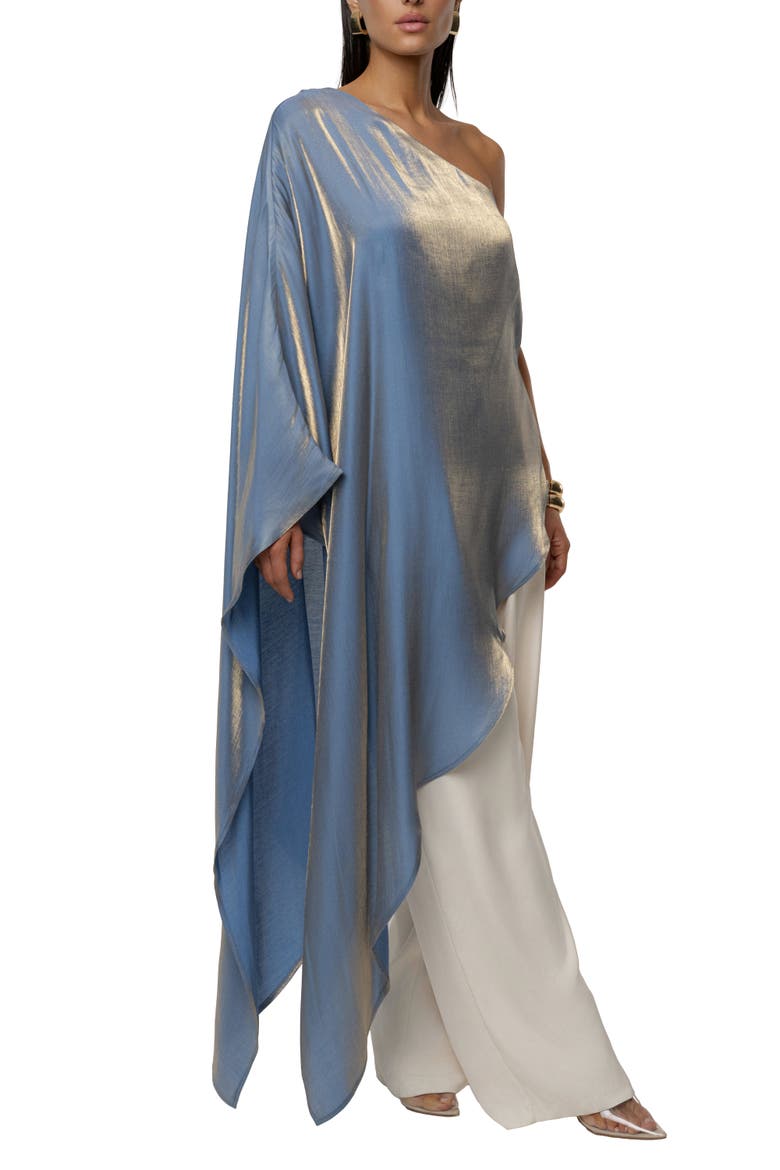Cher Iridescent Top, Alternate, color, Blue