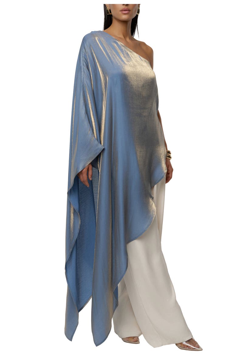 JLUXLABEL Cher Iridescent Top, Alternate, color, Blue