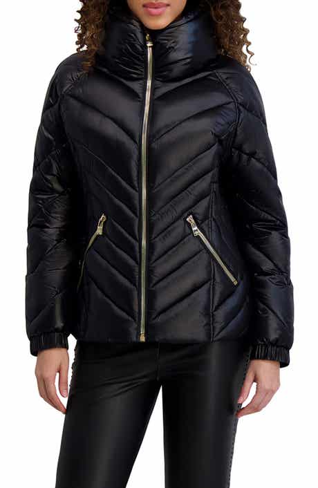 Raglan Sleeve Puffer Jacket