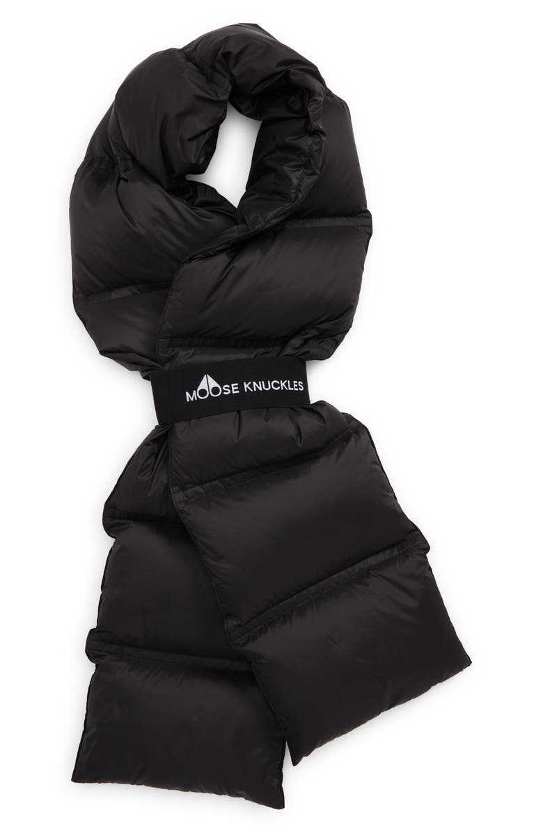 Moose Knuckles Nahanni 650 Fill Power Down Quilted Scarf, Main, color, 
