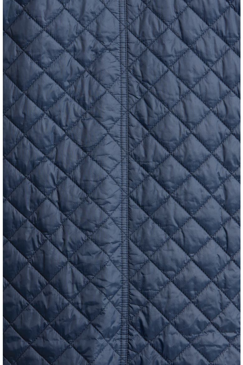 Round Neck Quilted Short Coat, Alternate, color, MARITIME