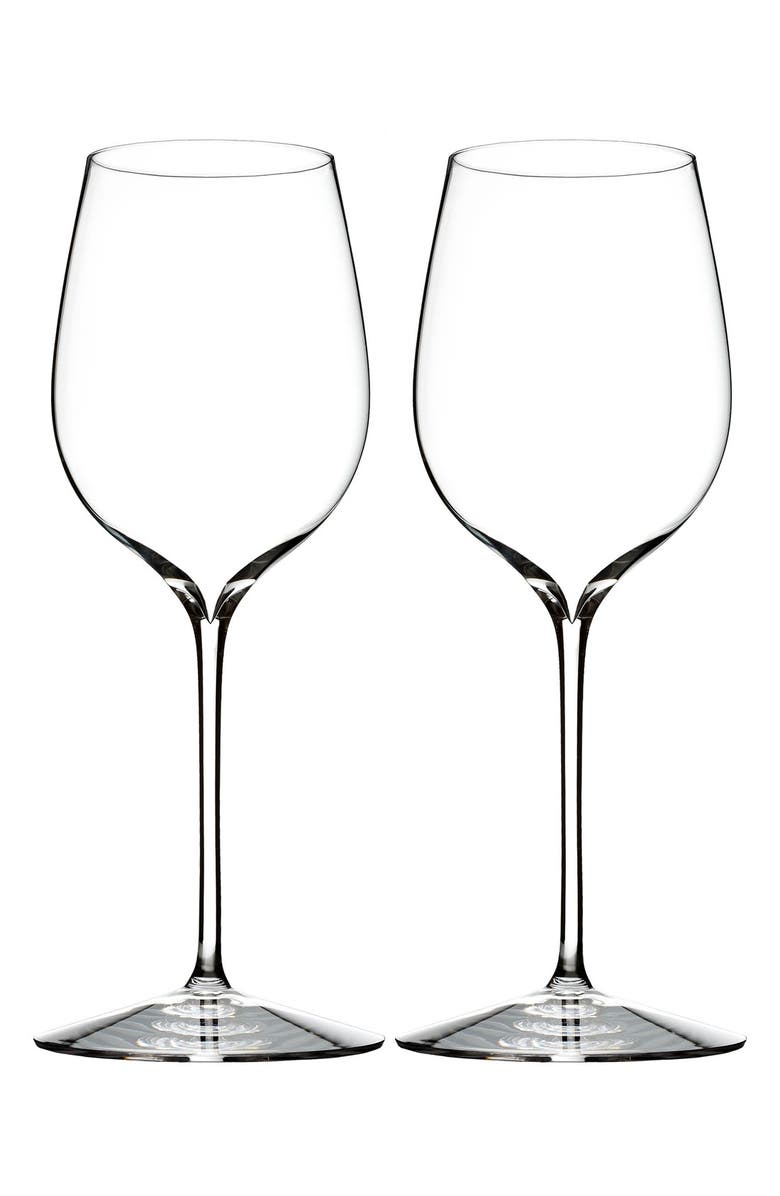 Waterford Elegance Set of 2 Fine Crystal Pinot Noir Glasses, Main, color, Clear