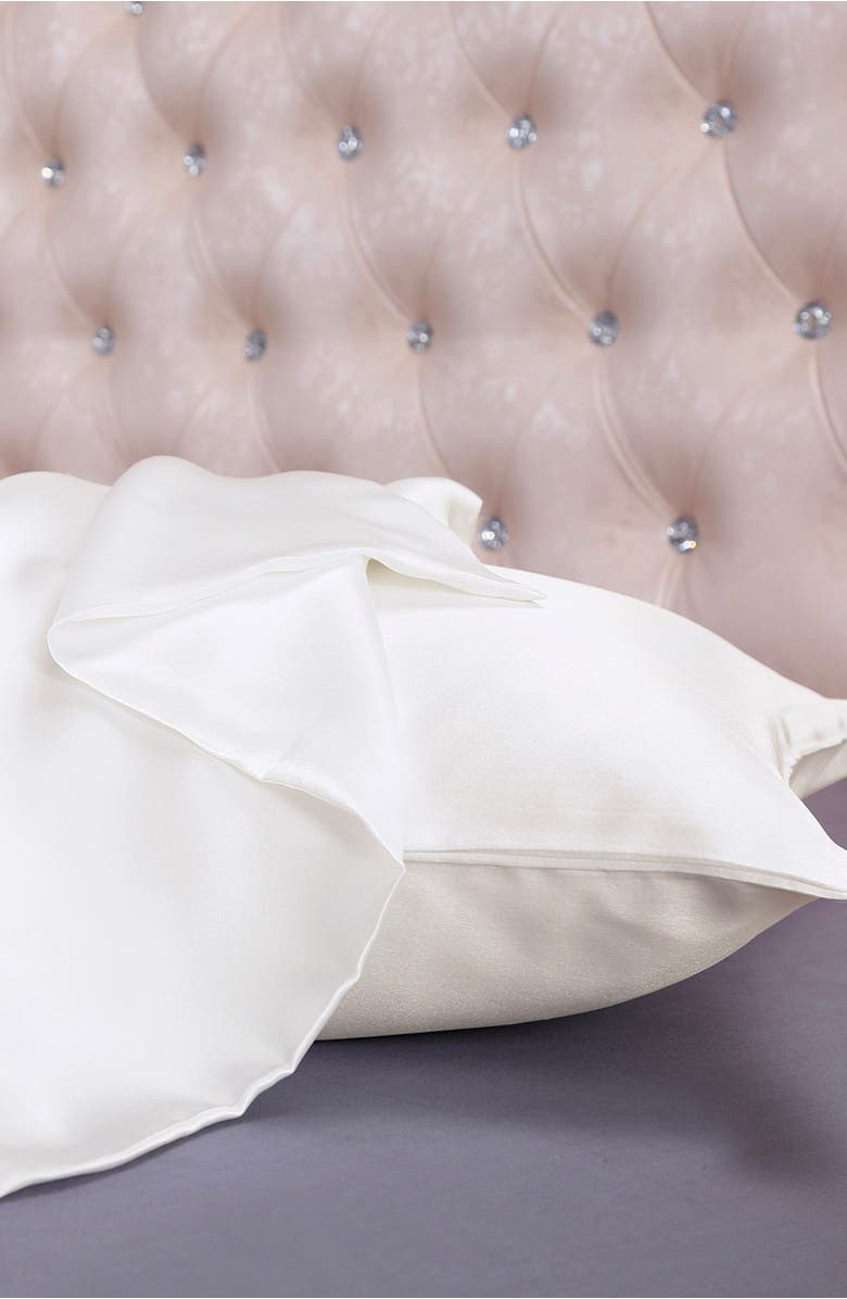 Lilysilk Pure Mulberry Silk Terse Envelope Luxury Pillowcase, Alternate, color, Natural White