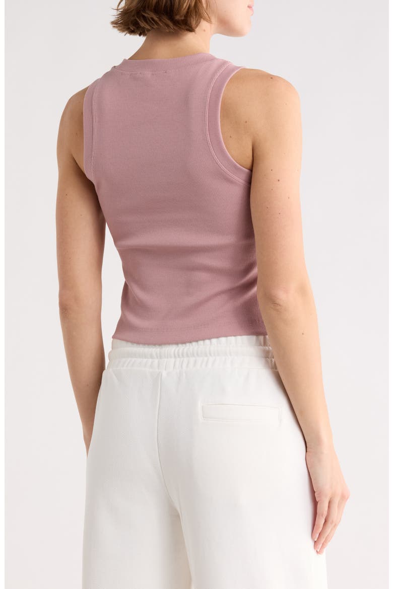 Row Cotton Blend Ribbed Tank, Alternate, color, WOODROSE
