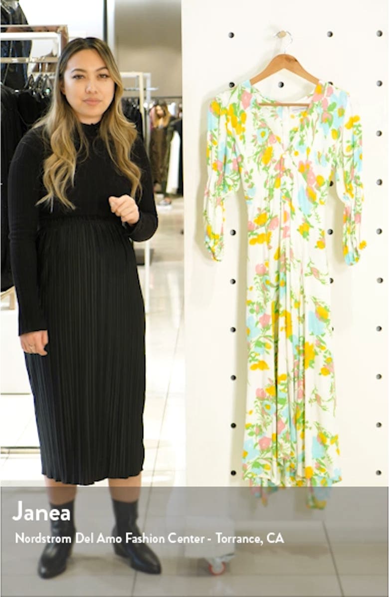 Maud Floral Midi Dress, sales video thumbnail