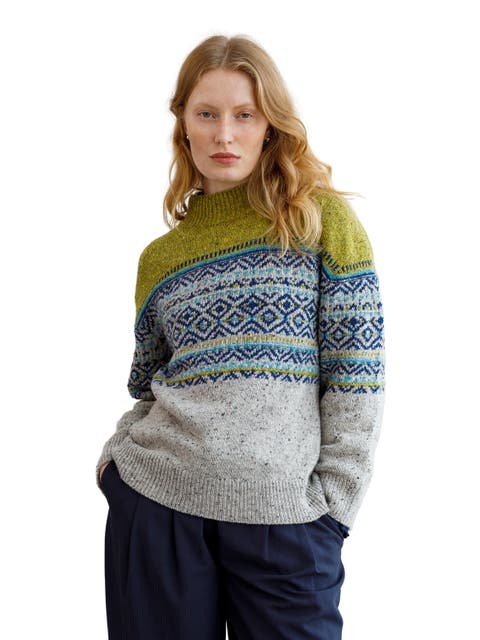 Women's Mock Neck Cable Knit & Fair Isle Sweaters | Nordstrom Women's Mock Neck Cable Knit & Fair Isle Sweaters | Nordstrom