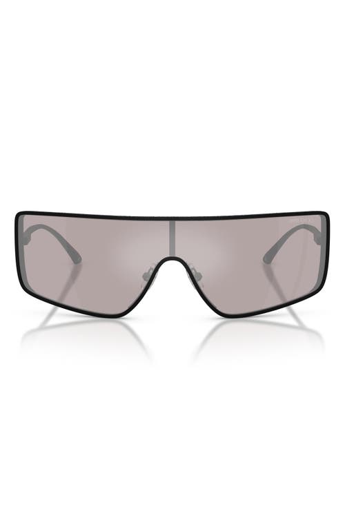 Jimmy Choo 140mm Gradient Rectangular Shield Sunglasses in Black/violet Mirror at Nordstrom