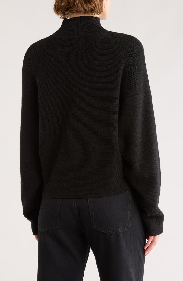 Ramy Brook Cassidy Mock Neck Wool Sweater, Alternate, color, Black