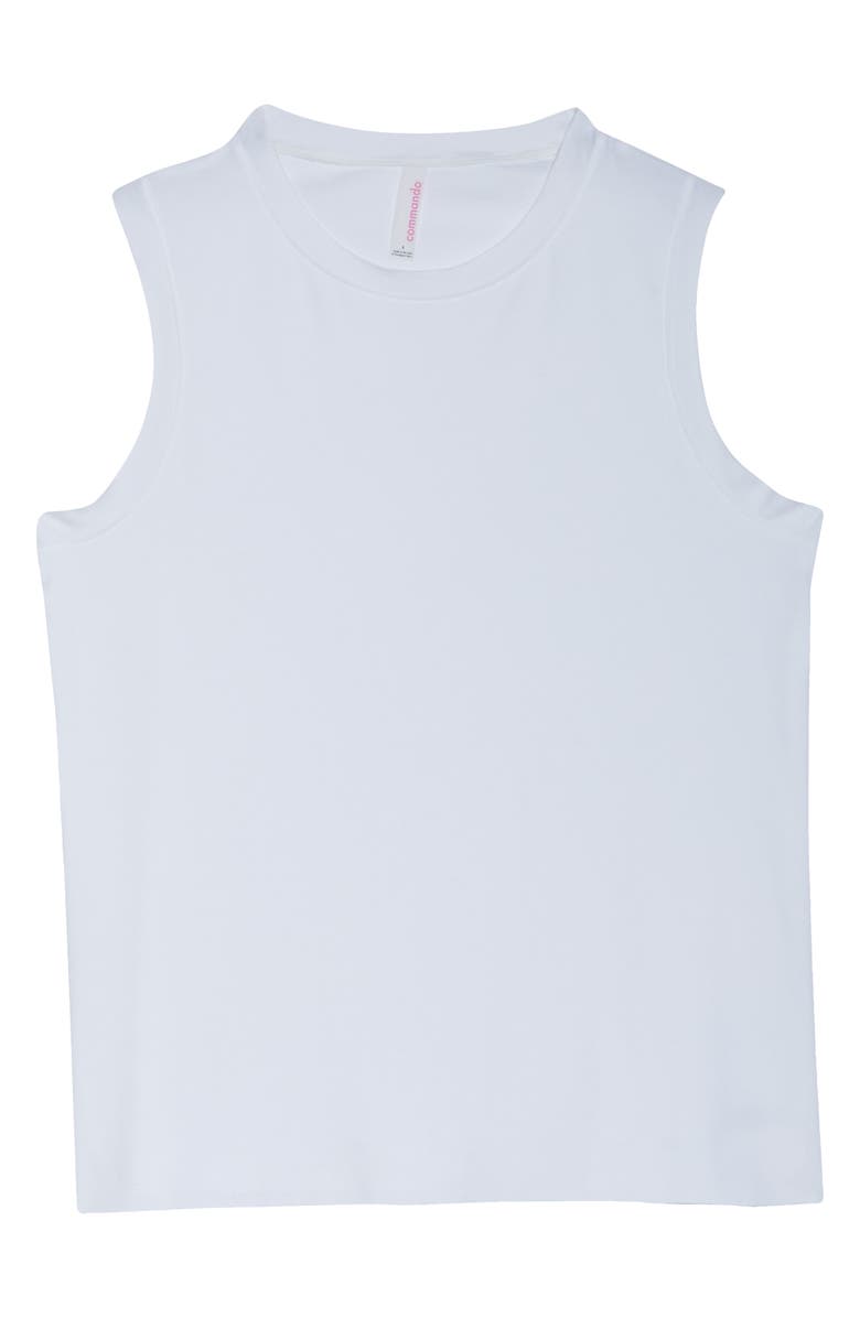 Commando Essential Muscle Tee, Alternate, color, White