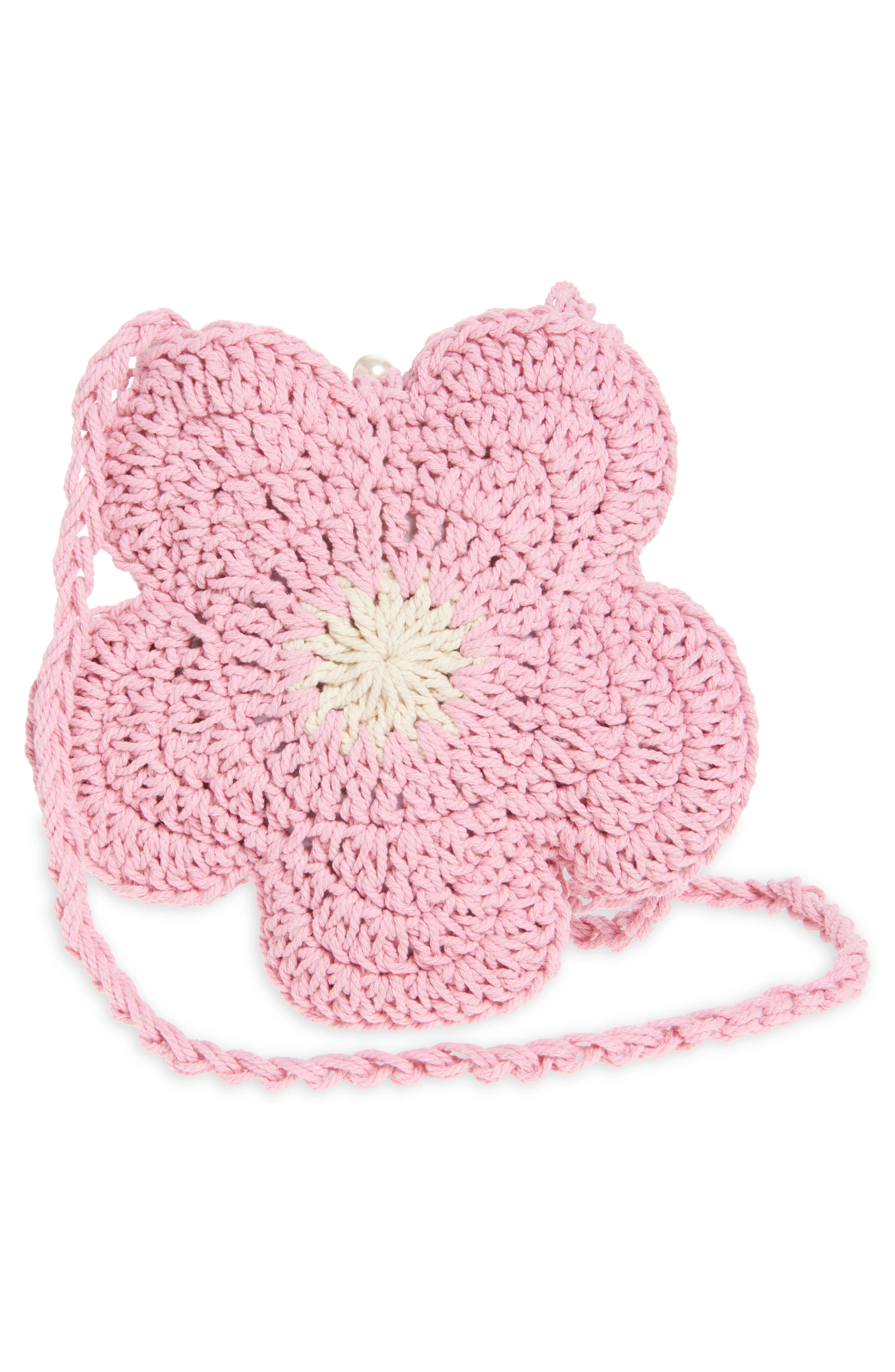 Ruby & Ry Kids' Flower Crossbody Bag, Alternate, color, Pink