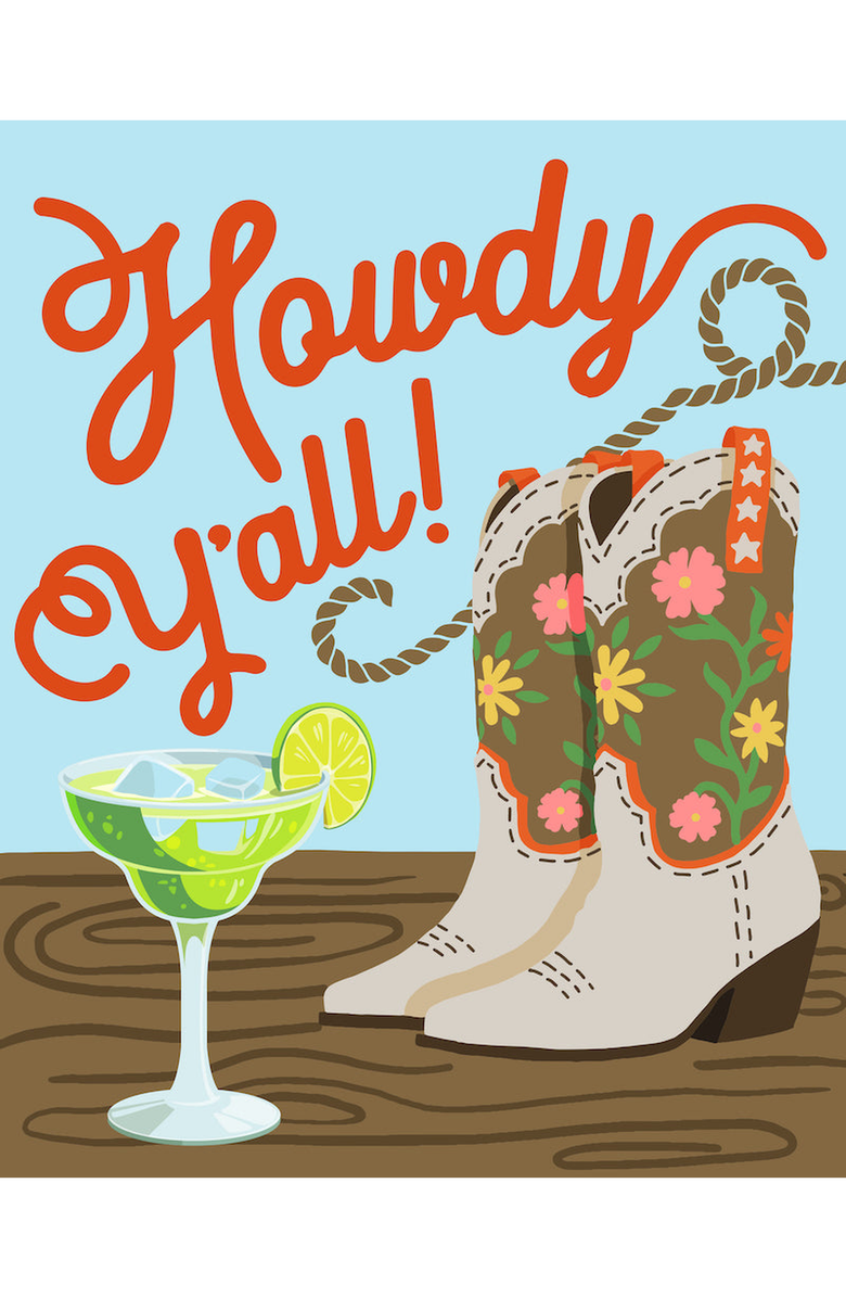 Pink Picasso Kits Howdy Y'all Paint-by-Numbers Kit, Alternate, color, Orange / Brown