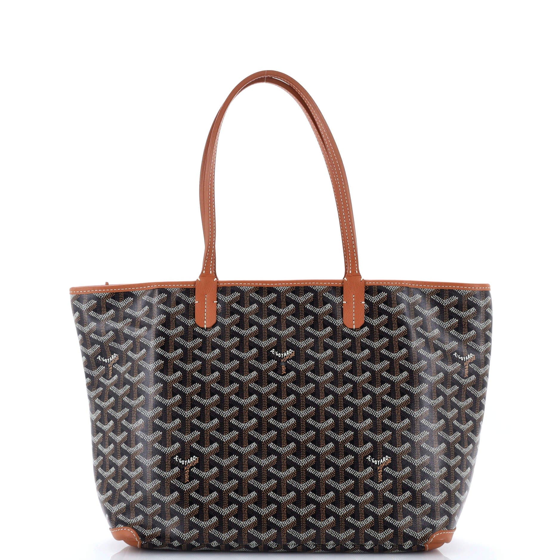 Pre-Owned Goyard Artois Tote Coated Canvas PM, Alternate, color, Brown