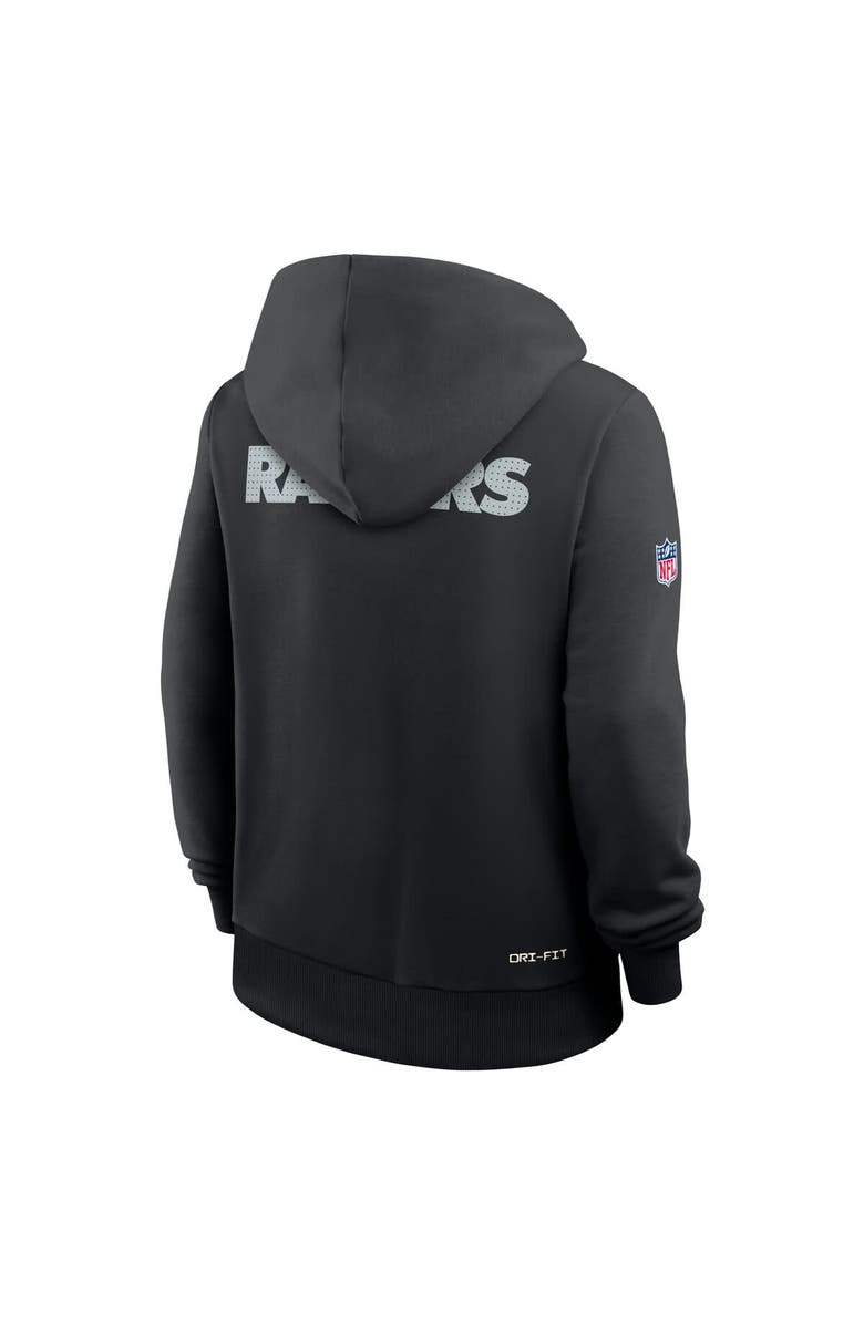 Nike Women's Nike Black Las Vegas Raiders Sideline Standard Issue Initial Home Dri-FIT Hoodie, Alternate, color, Black