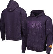 THE WILD COLLECTIVE Unisex The Wild Collective Purple Phoenix Suns Tonal Acid Wash Pullover Hoodie